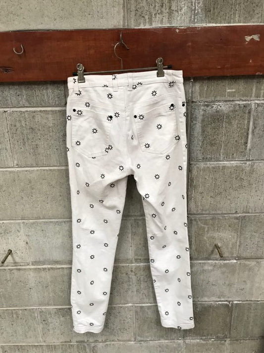 RUBY / white jeans with embroidery / 8 (3755782395324817172)
