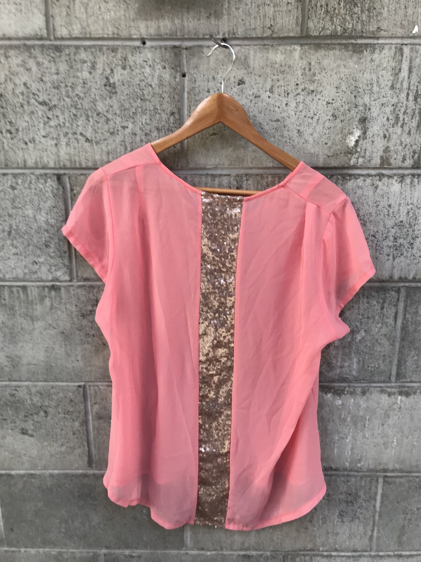 ART STYLE / sheer coral top / 14 / made in NZ (3756285373067945500)