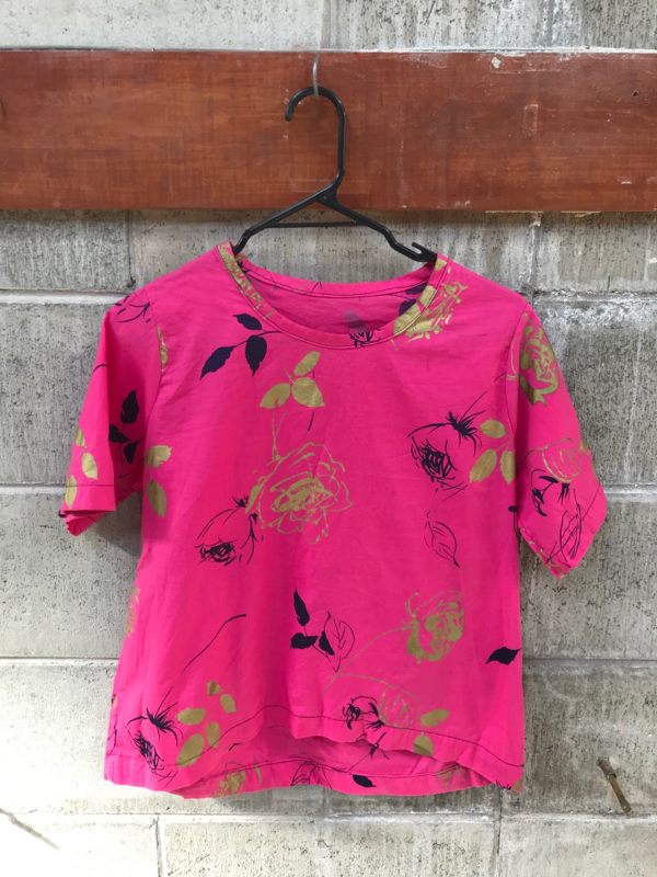 VINTAGE / handmade pink top / S (3759936175162499305)