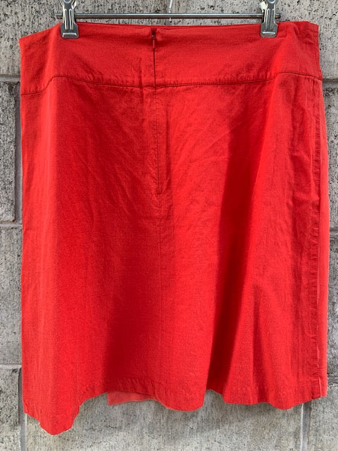 CHALKY DIGITS / silk and linen skirt / 12 (3765019532740010589)