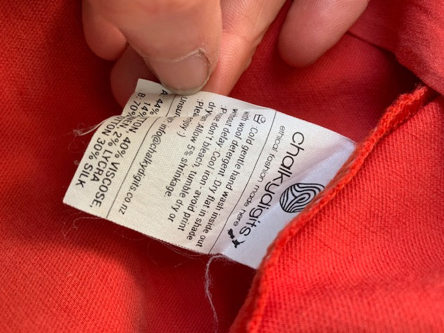 CHALKY DIGITS / silk and linen skirt / 12 (3765019554998435336)