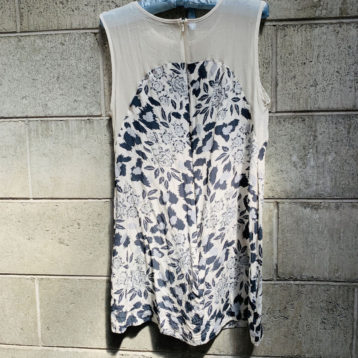 MADE IN NZ / Blak sheer silk mini dress / 10 (3773910869871458259)