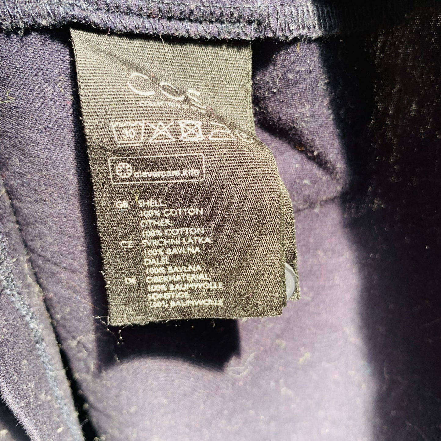 COS / scalloped navy top / XS Tops & shirts