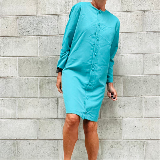 NZ VINTAGE / 80s SUZY duster dress / S (3779354806679888351)