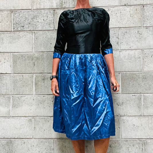 NZ VINTAGE / 80s prom dress / 12 (3779355567564241938)