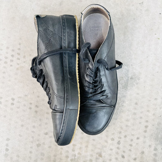 GARMENT PROJECT / black leather sneakers / 41 (3781006621603899512)