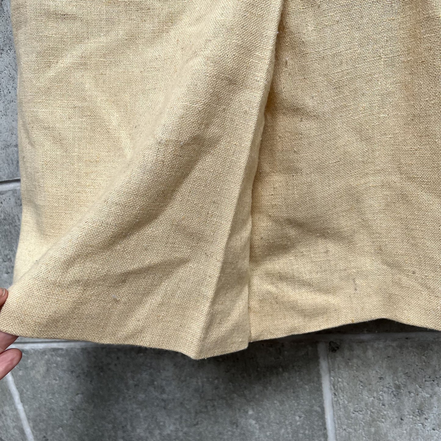 1970s NZ VINTAGE / handmade linen pencil skirt / s Vintage & retro