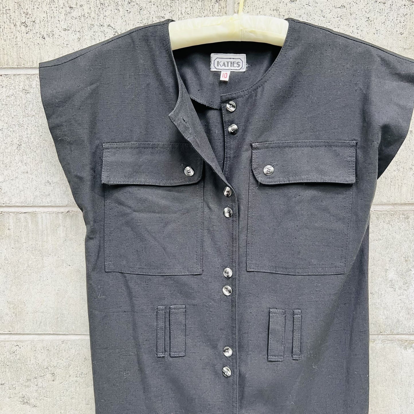 aussie vintage / KATIES military style shirt dress / 10 (3784350259324590866)