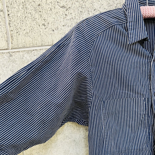 nz vintage / striped shirt / s (3786707706119570971)