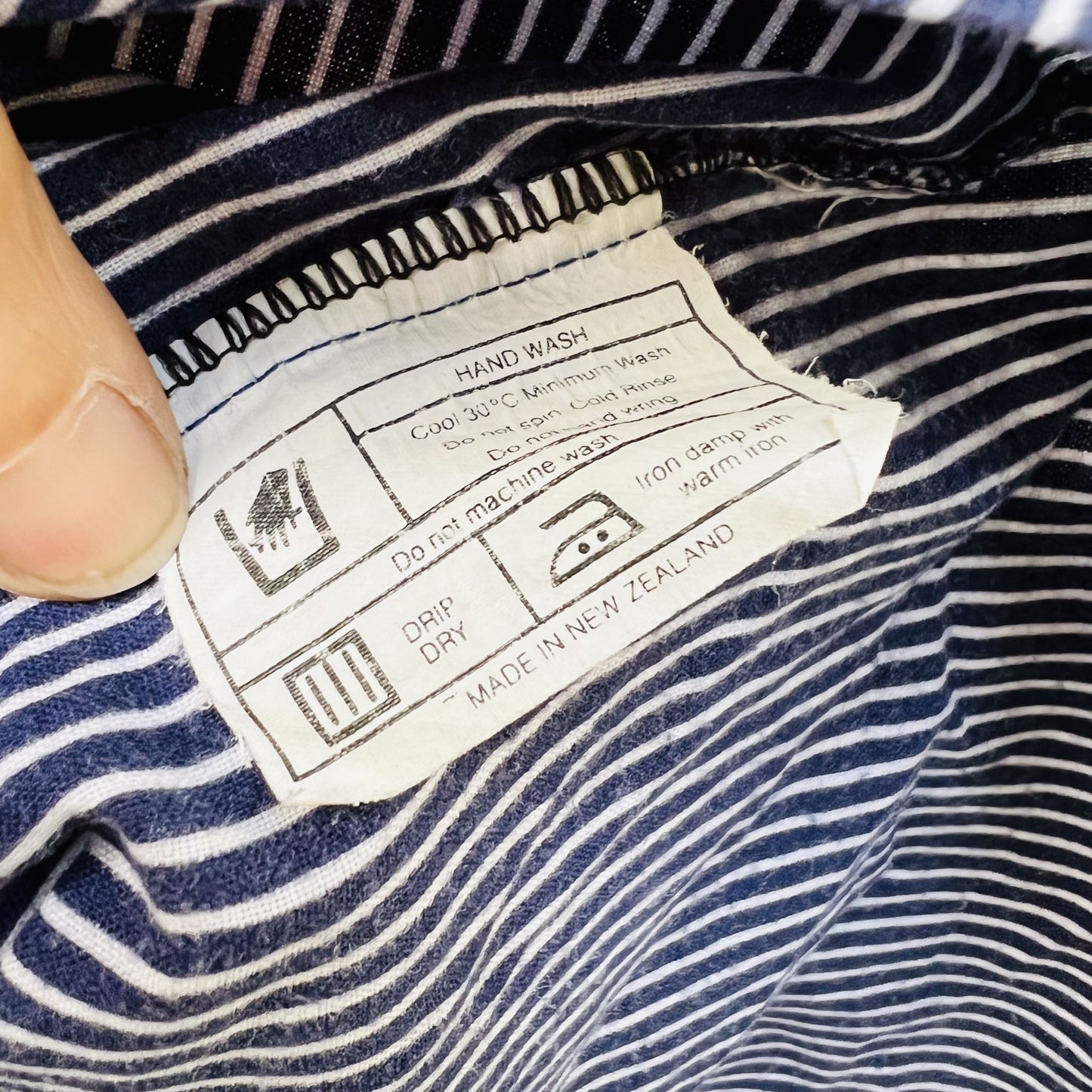 nz vintage / striped shirt / s (3786708164123998945)