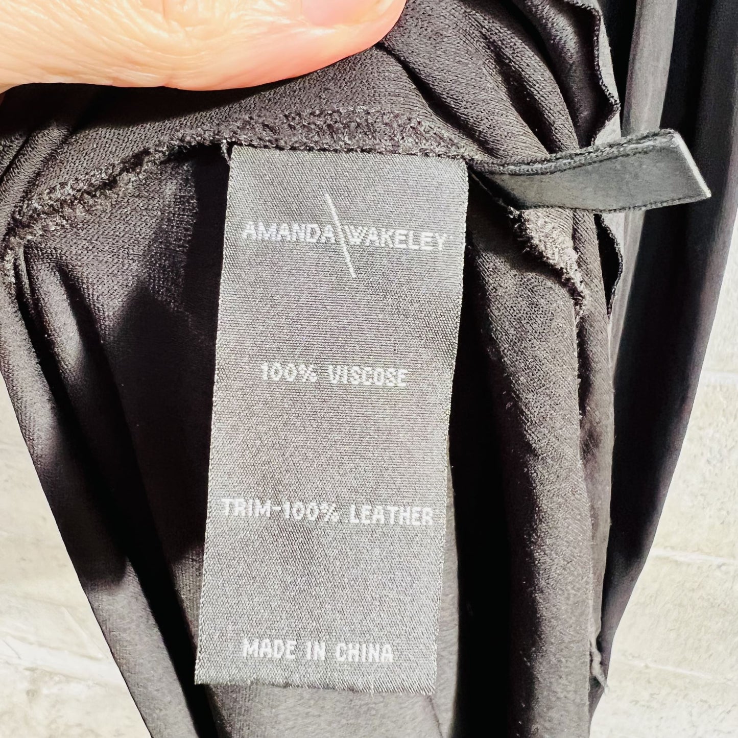 collectible / AMANDA WAKELEY / black + leather gown / 10 (3787385799650048805)