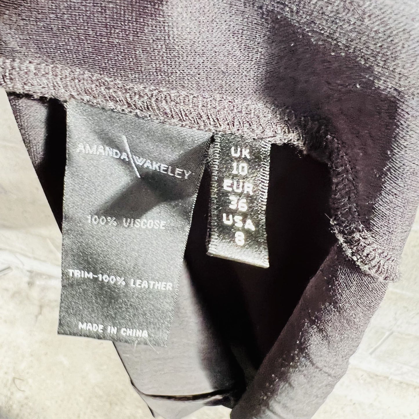 collectible / AMANDA WAKELEY / black + leather gown / 10 (3787385851196722212)