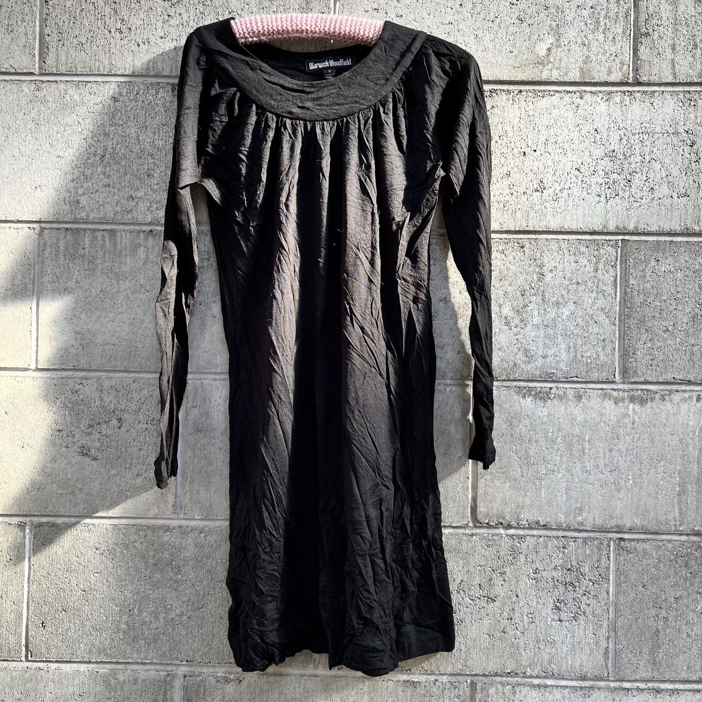 NZ VINTAGE / WARWICK WOODFIELD merino dress or underdress / 10 (3788256233313435580)