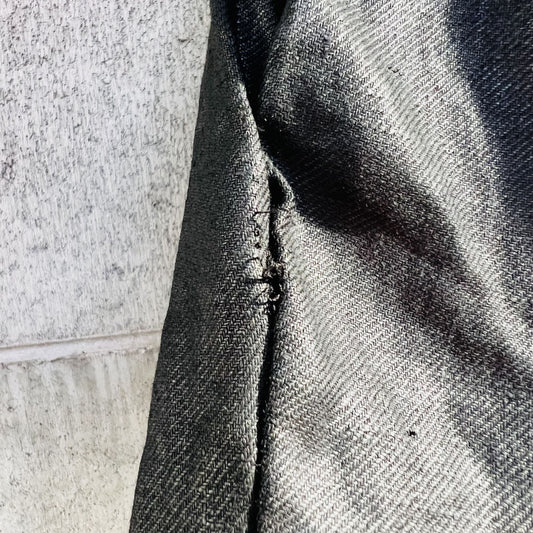 LONELY HEARTS / zip front linen mini skirt / s (3789201358749665639)