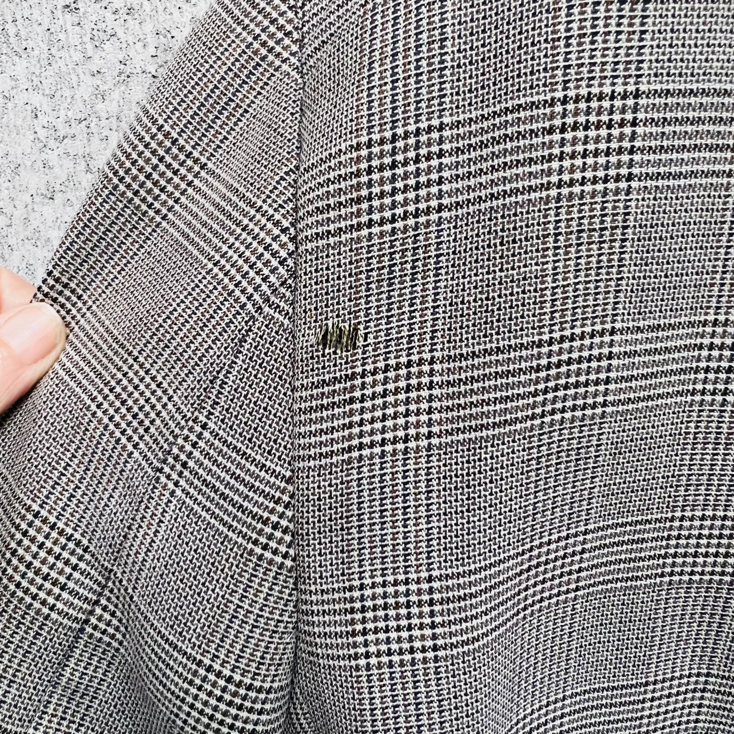 plaid wool blazer / david jones / R 116 (XXL) (3789978973180059253)