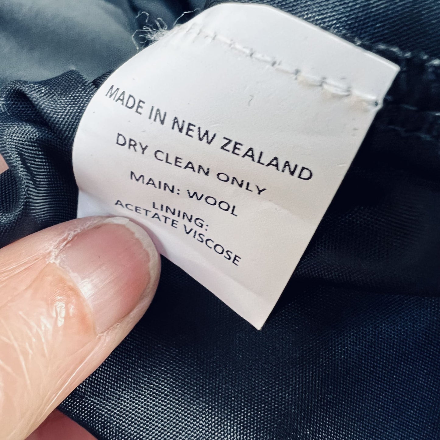 black wool dress / 10 / nz made (3790672065768752090)