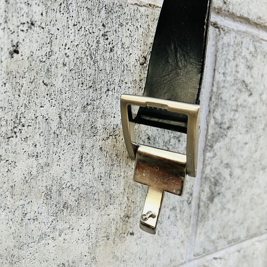 black leather belt / s (3790770889621562793)