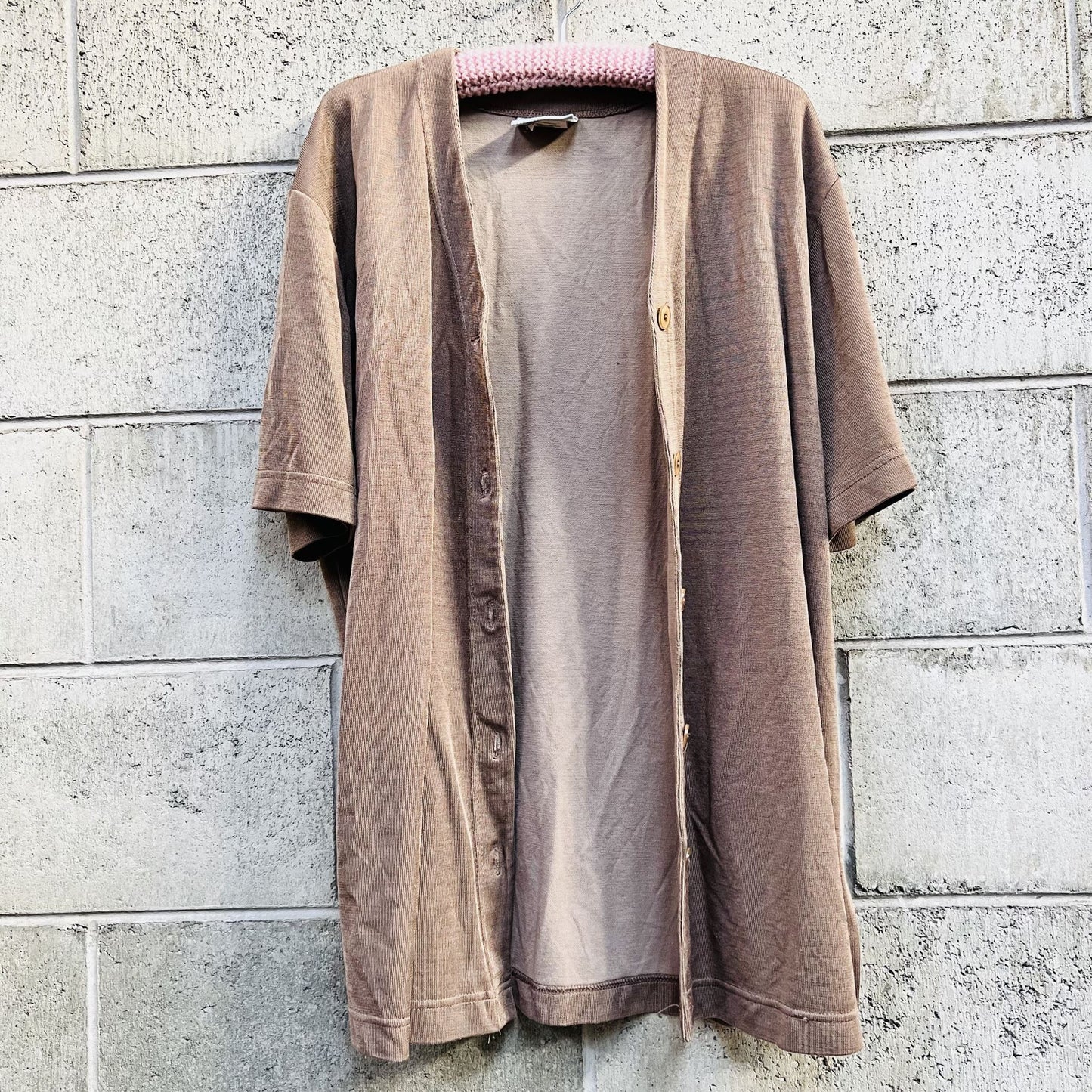 vintage KATIES / made in australia / brown button front top / 12 (3791453002758216562)
