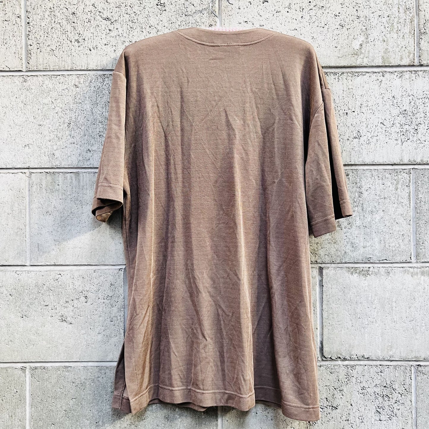 vintage KATIES / made in australia / brown button front top / 12 (3791453054127368705)