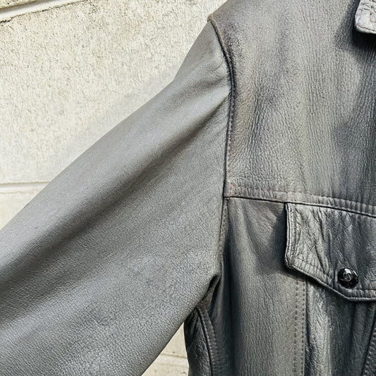 butter soft leather shirt / M (3791884916820307502)