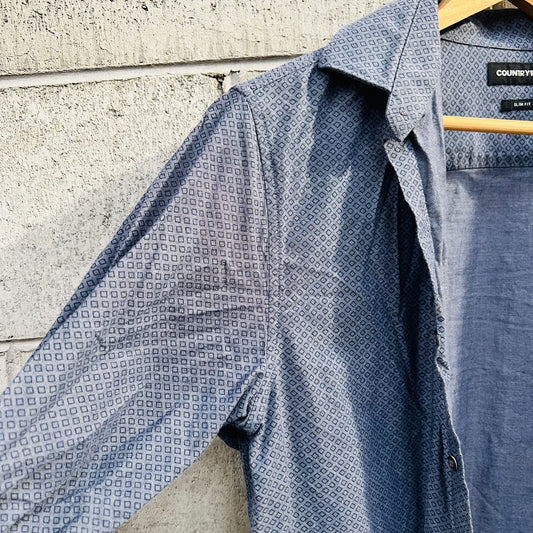 country road / blue shirt / M (3793870848421336086)