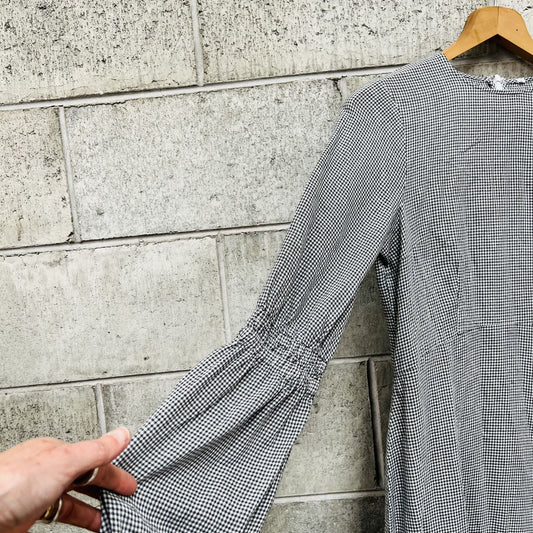 COOPER ST / gingham dress with ruffle hem / 8 (3800703453119031692)