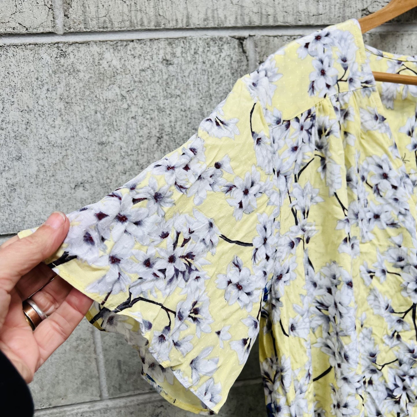 ANNA GLOVER x H&M / blossom print top / 8 Tops & shirts