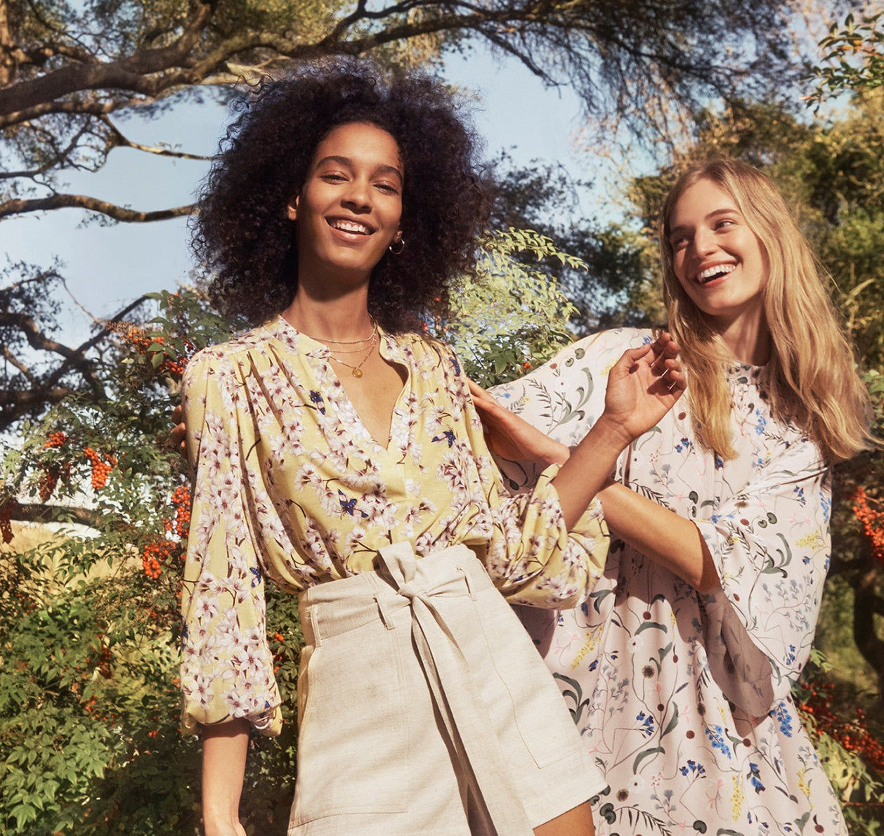 ANNA GLOVER x H&M / blossom print top / 8 Tops & shirts