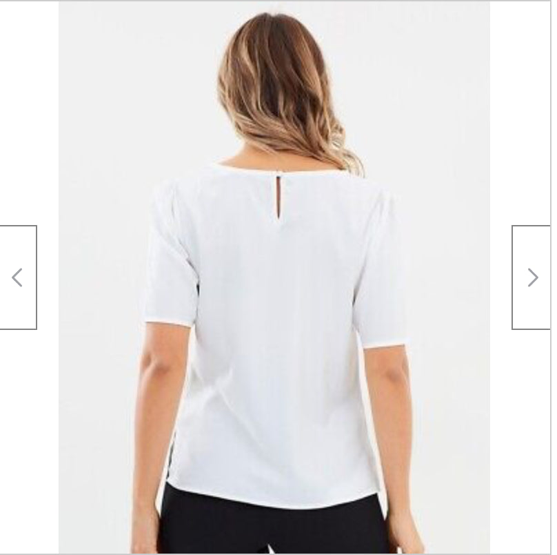 atmos&here / 'eva' white shirt / 8 / BNWT (3802246011482876017)