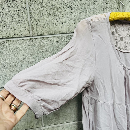 lilac tiered blouse / L (3804318061157646221)