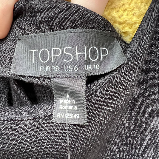 TOPSHOP black sleeveless dress / 10 / new with tags (3804677494706407267)