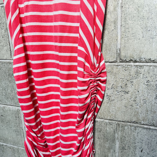 DERYN SCHMIDT / 'omen' ruched tank dress in blue / 12 / made in nz (3809775820787421083)