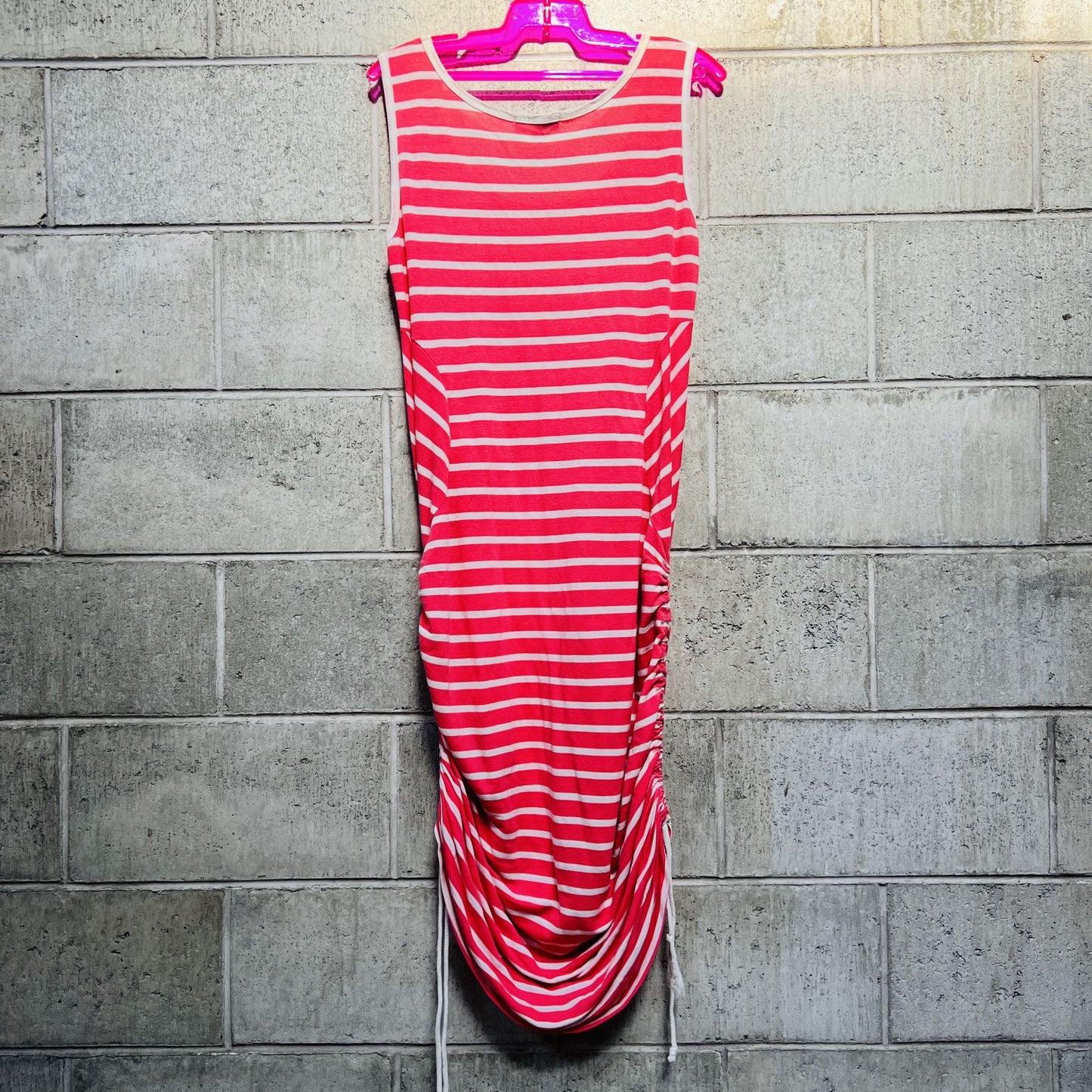 DERYN SCHMIDT / 'omen' ruched tank dress in blue / 12 / made in nz (3809775836905672437)