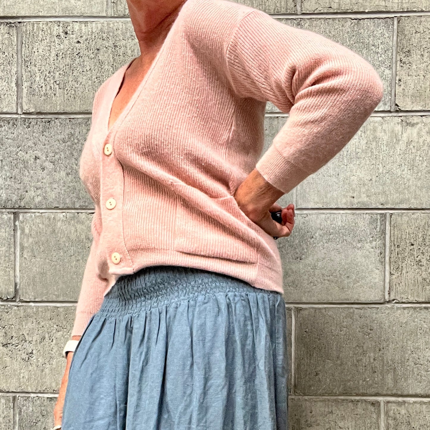 UNITED / vintage angora cardigan / s/m / made in nz (3817025515643970300)