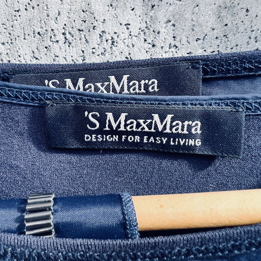 MAXMARA / timeless jersey dress / + underdress + belt/sash / S (3818583172584965060)