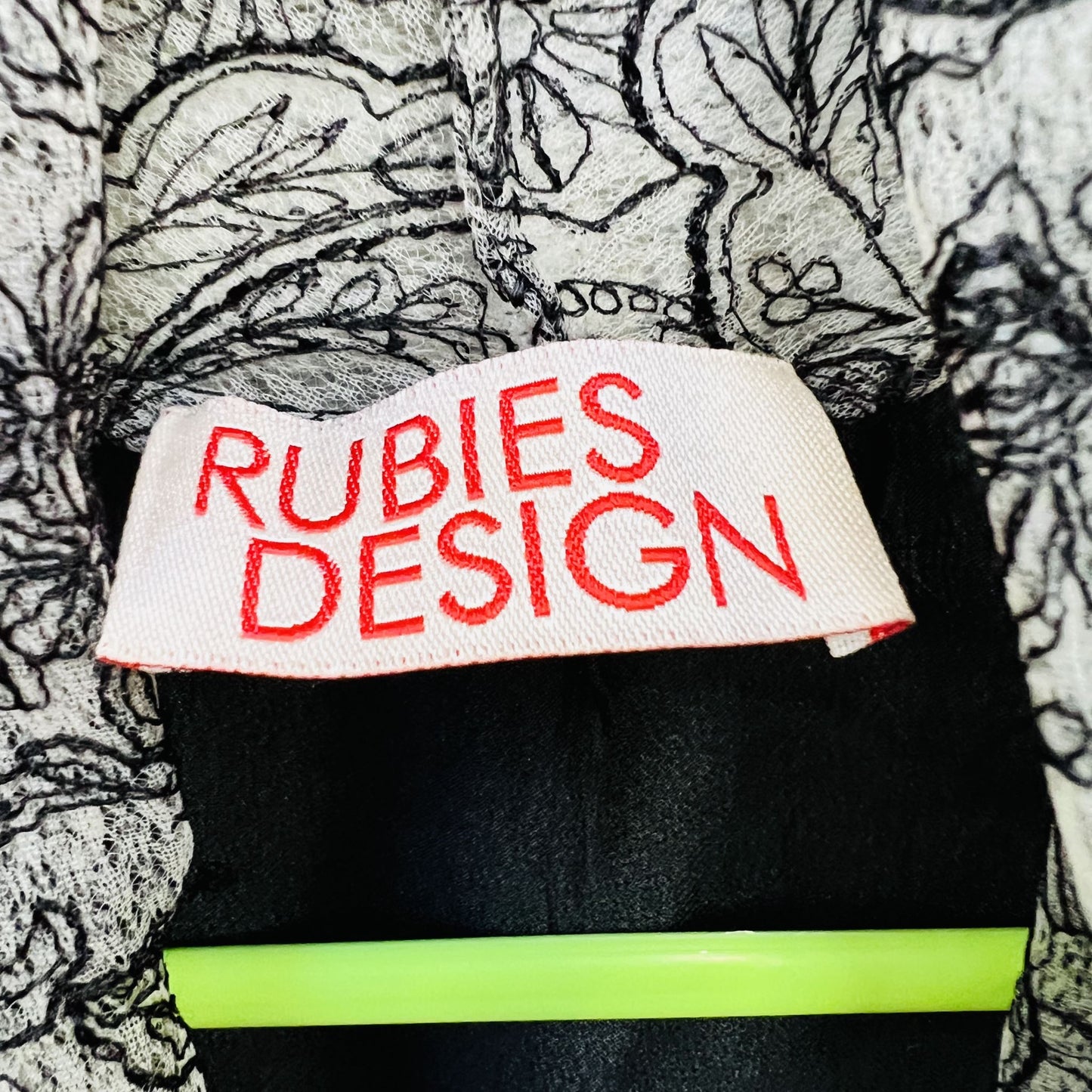 RUBIES DESIGN / silk + lace jacket / s (3820950380354159406)