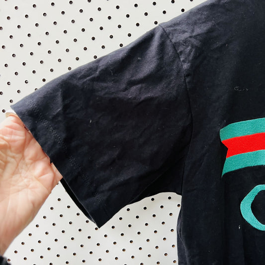 GUCCI / embroidered logo tee / m / made in italy (3823942361132964788)