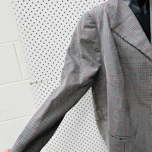 vintage / grey oversized wool jacket / L (3827668431053546302)