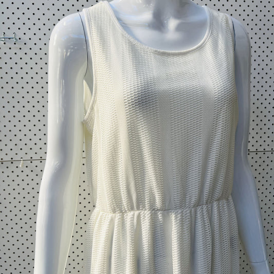 MISS VALLEY / white maxi dress / L (3840259328255599110)