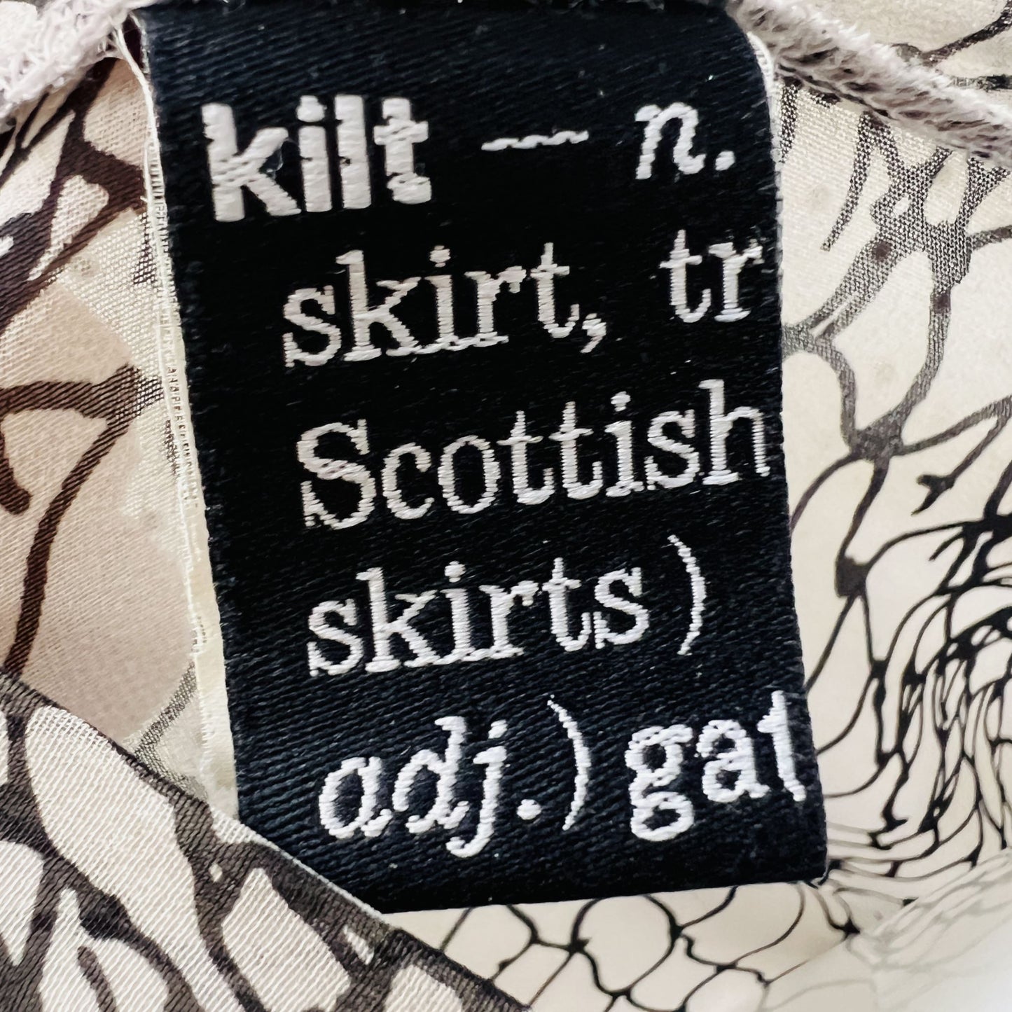KILT / sheer patterned dress / 10 / made in nz (3840866794416314932)