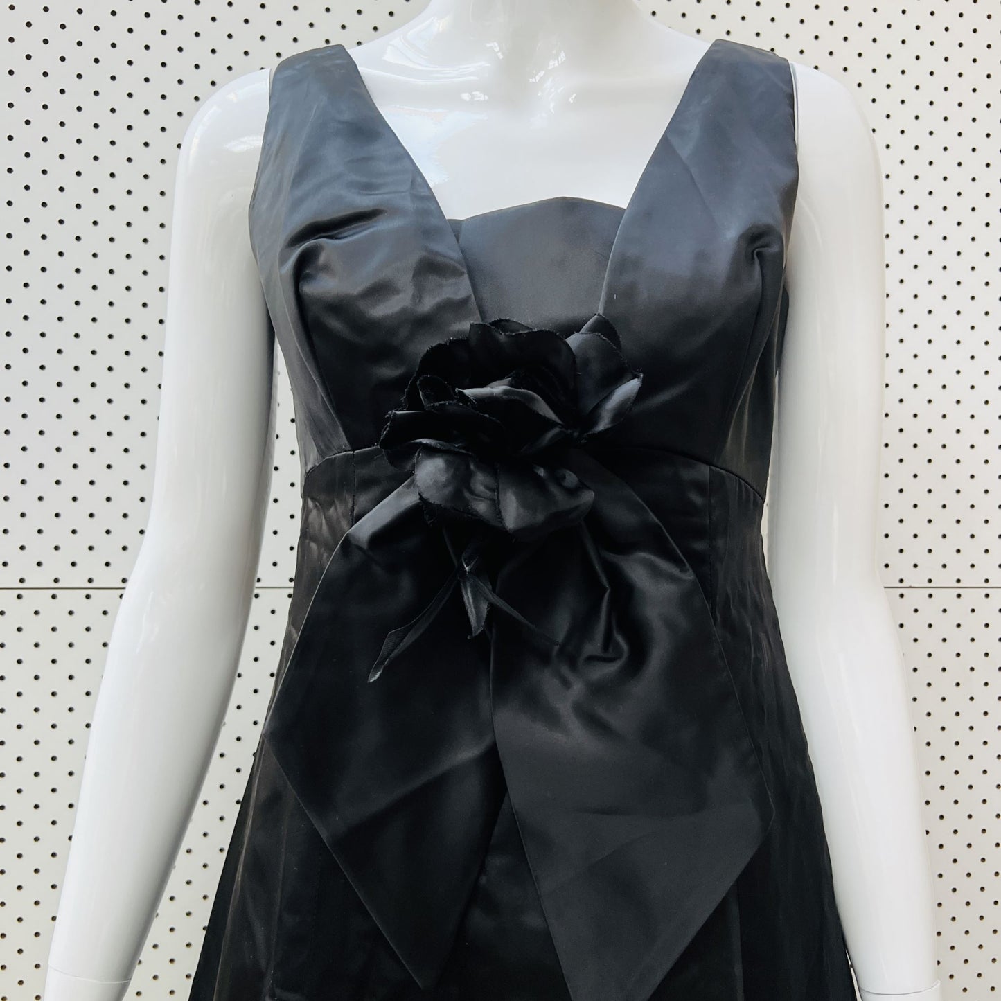 nz vintage / 1950s / ROYSTYLES / black cocktail maxi dress / S Vintage & retro
