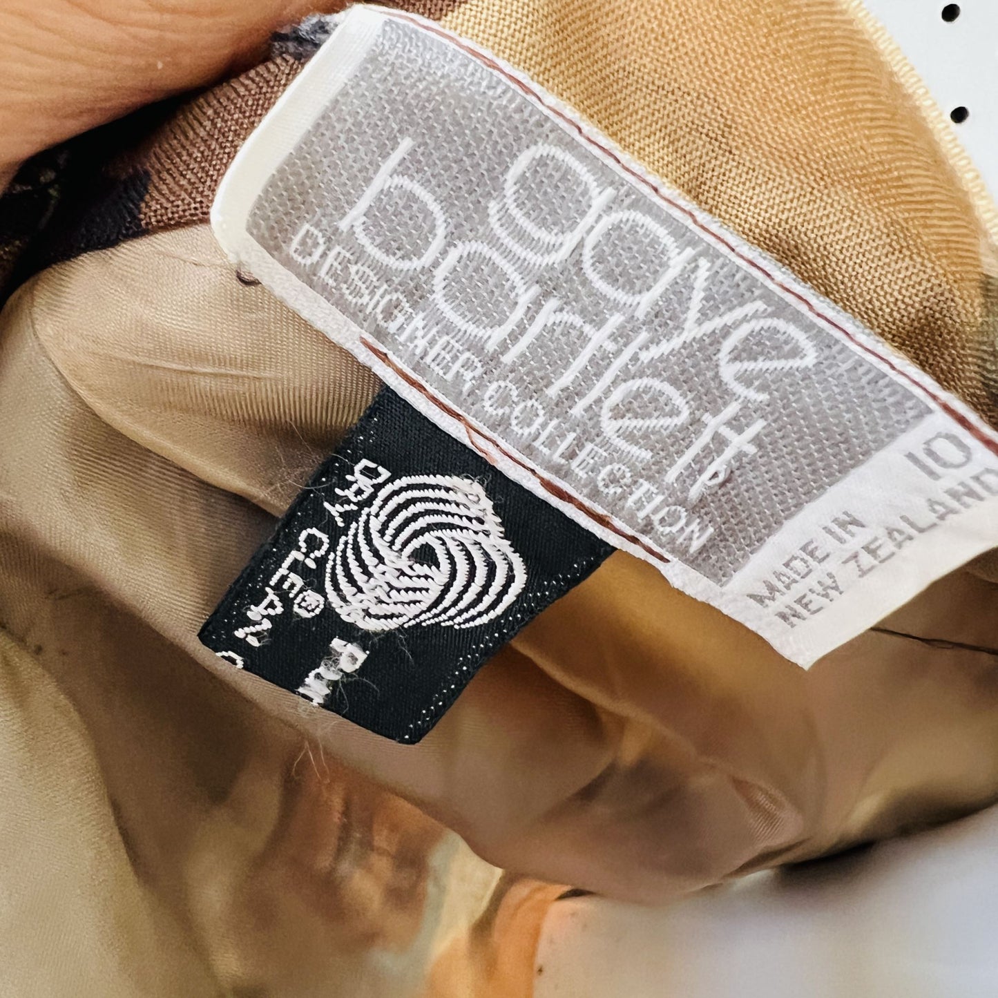 nz vintage / GAYE BARTLETT / 1980s geometric wool skirt /s (3841474347229654321)