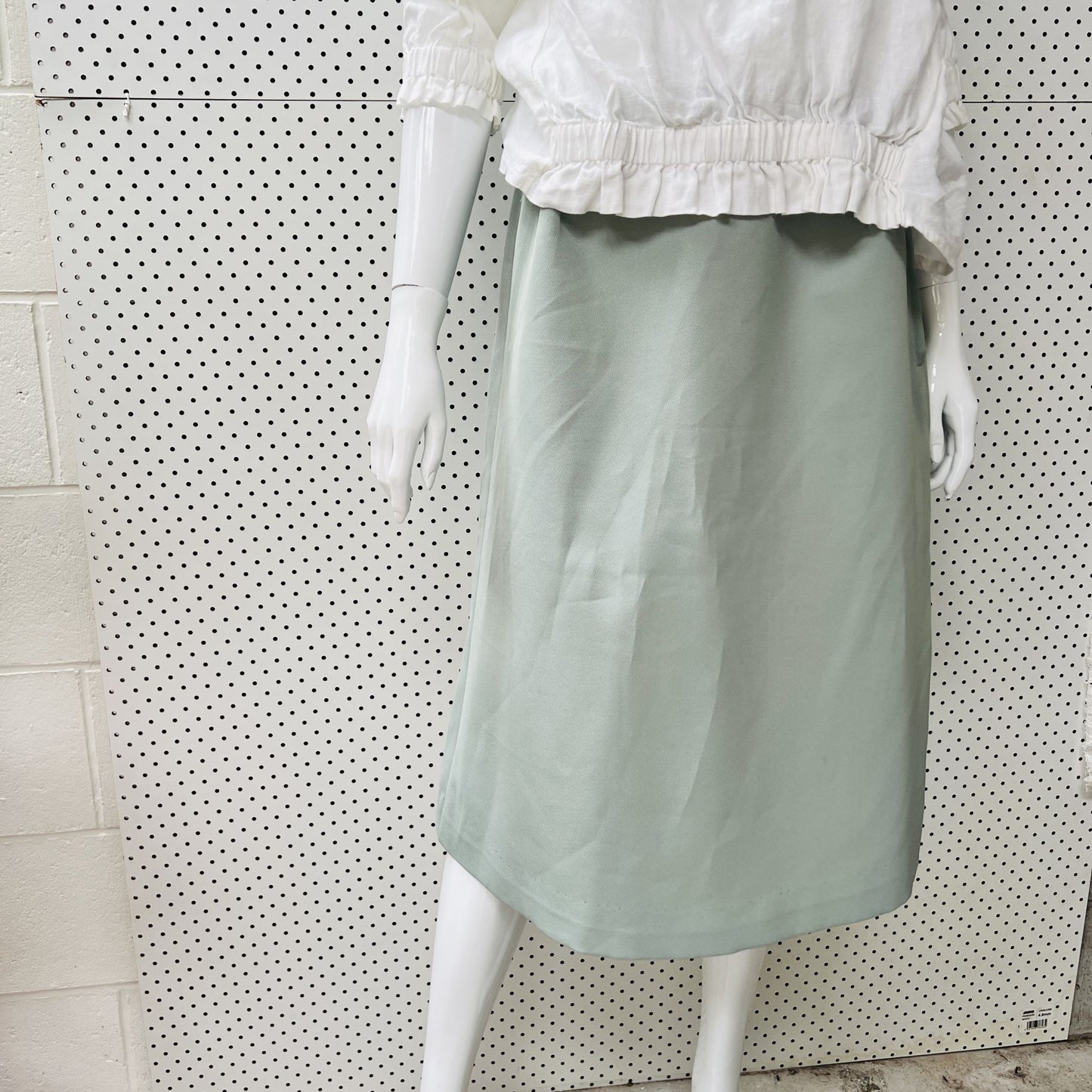 nz vintage / HANS BECK / 1960s green skirt / s (3842354865606704822)