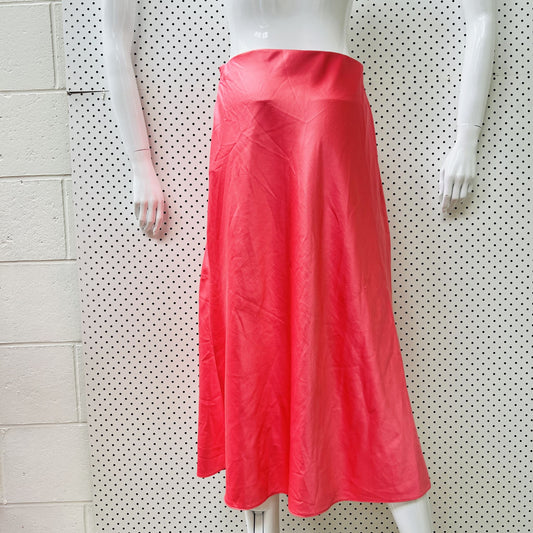 NEW LOOK / slinky pink skirt / 12 (3844761029707237299)
