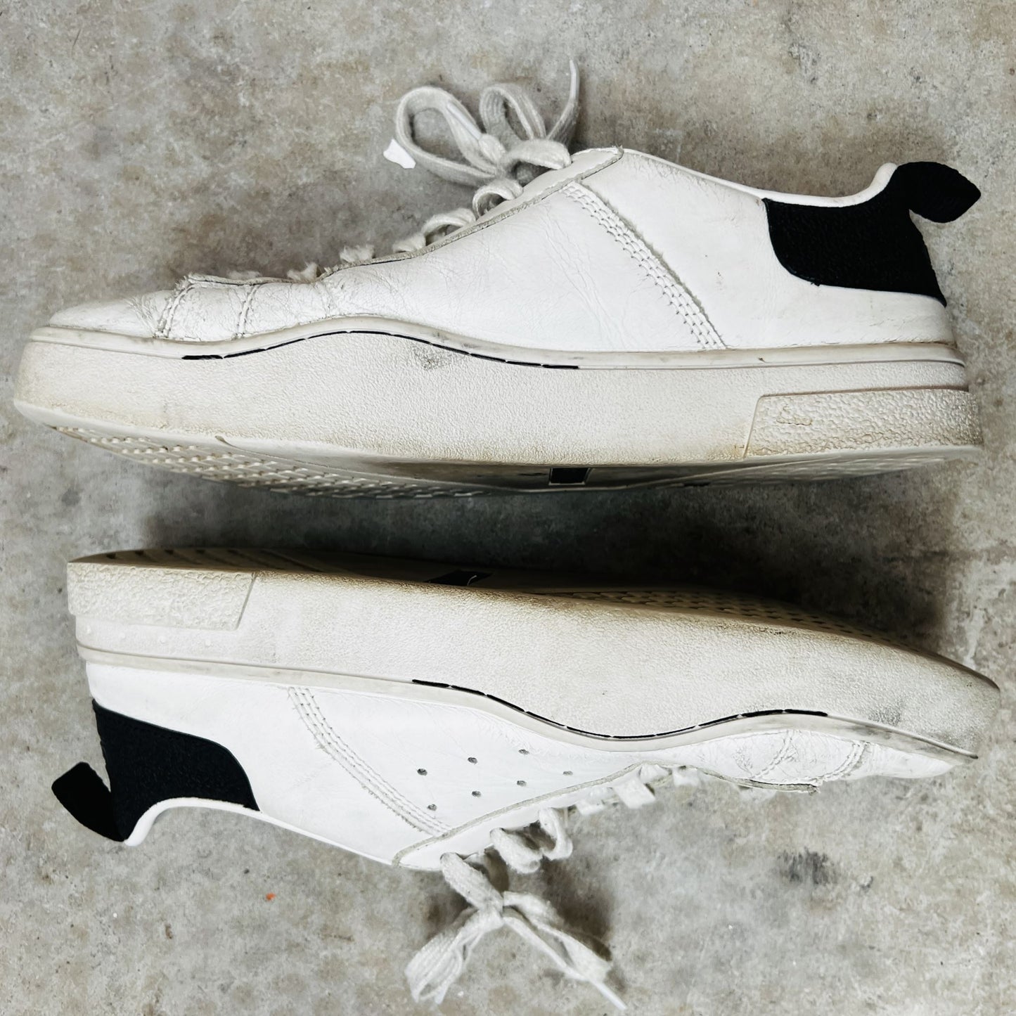 DIESEL / S clever low white leather sneakers / 39 (3850103244352068648)