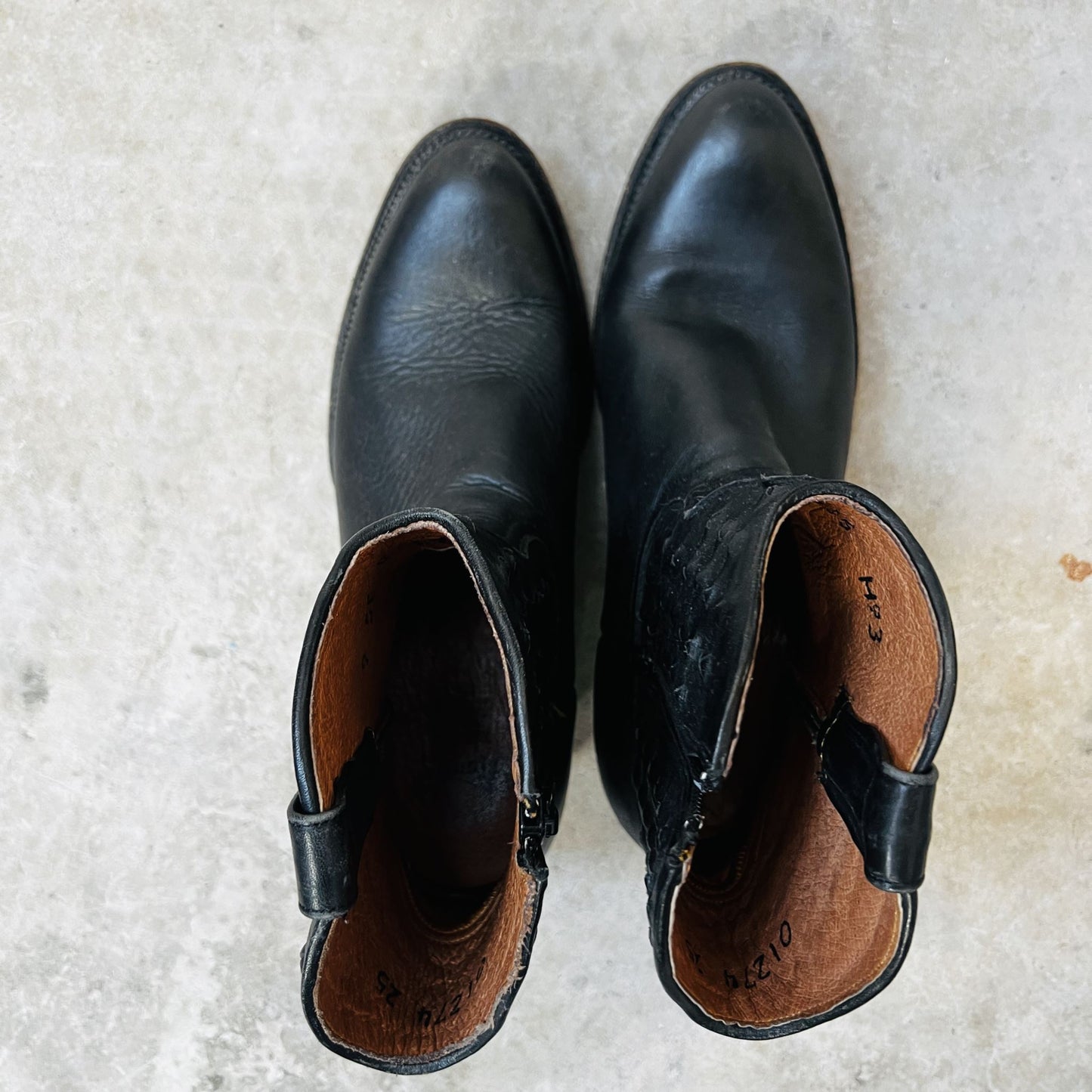 RANCHO / leather cowboy boots / 39/40 / made in mexico (3850103284796925728)