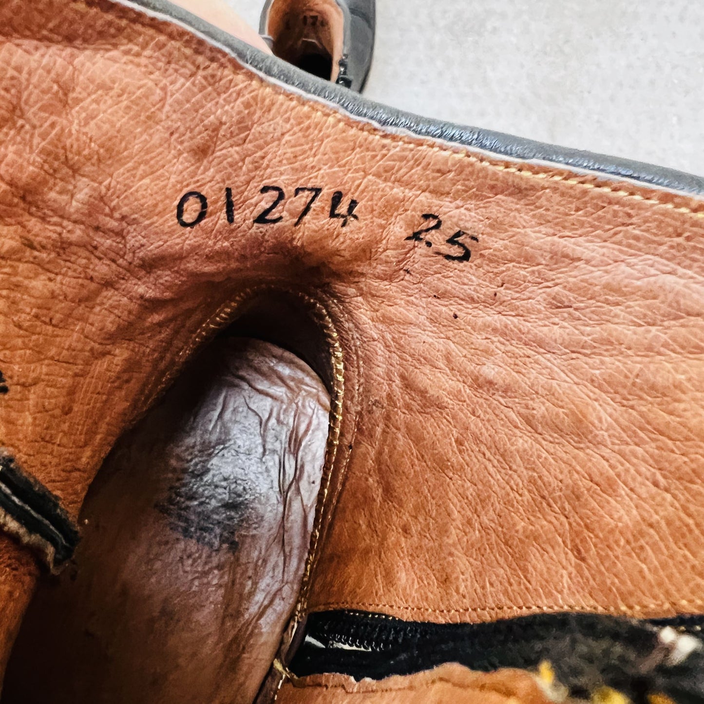 RANCHO / leather cowboy boots / 39/40 / made in mexico (3850103306777888972)