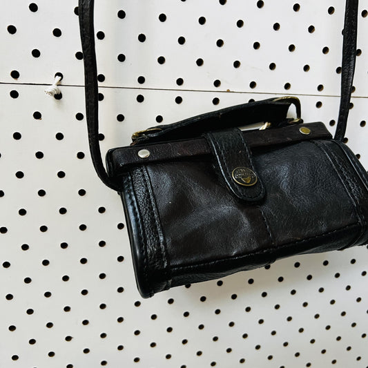 micro sized / tiny artisan bag in brown leather (3850633471354438022)