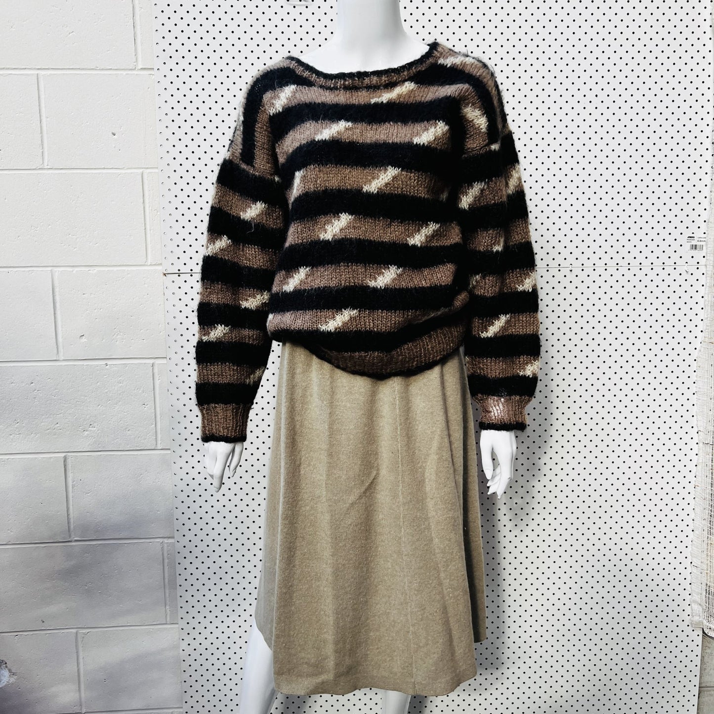 nz vintage / 1980s knit skirt / s/m Skirts