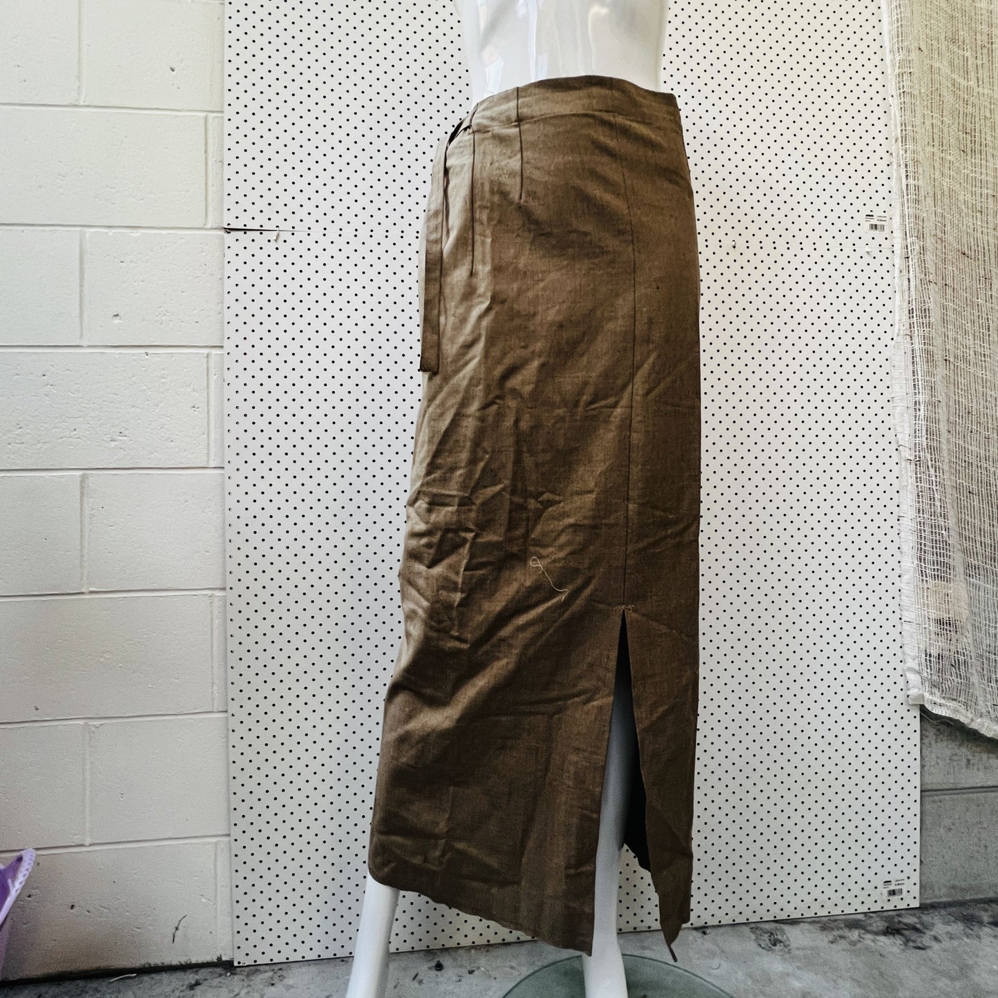 hand made / tube skirt / wool maxi / s/m (3850799400103287502)